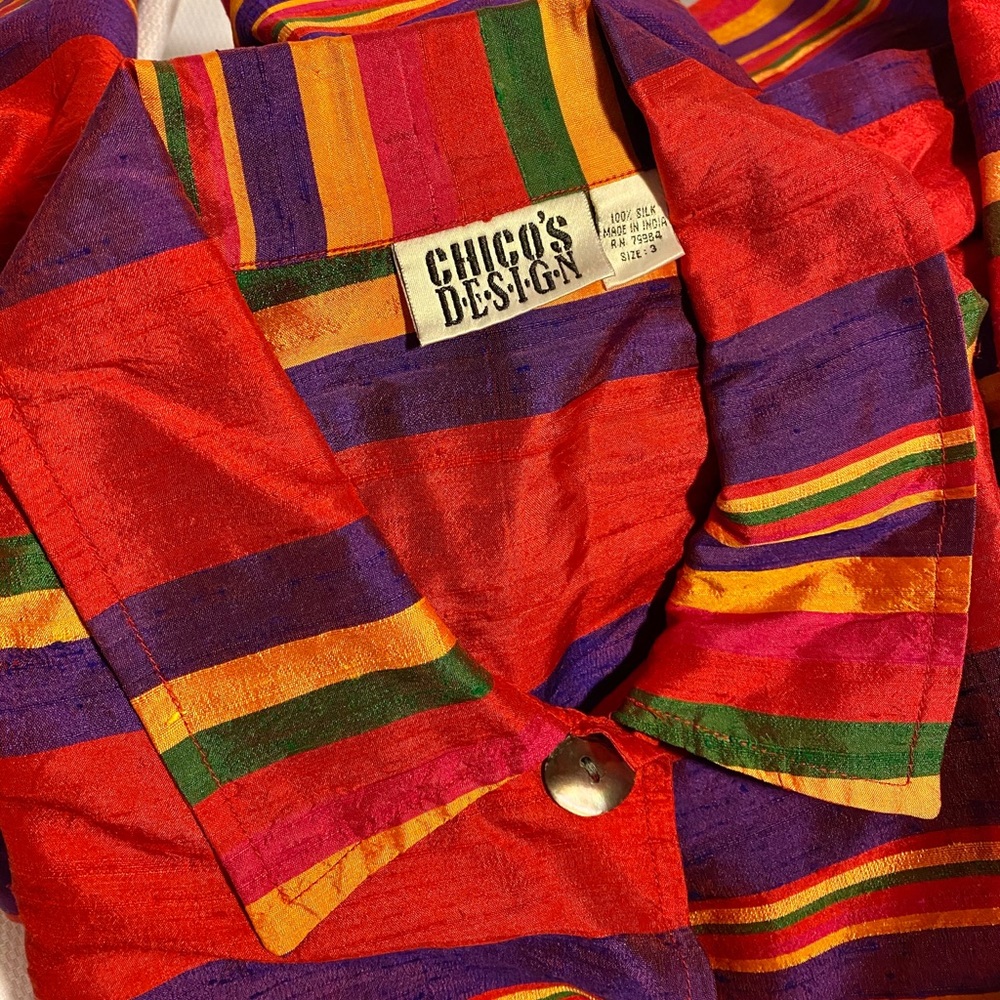 Chico’s 100% Silk Blouse or Jacket Size 3